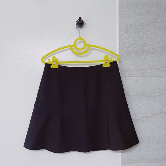 J.Crew | Black Flare Mini Skirt | Size 2 - Picture 1 of 3